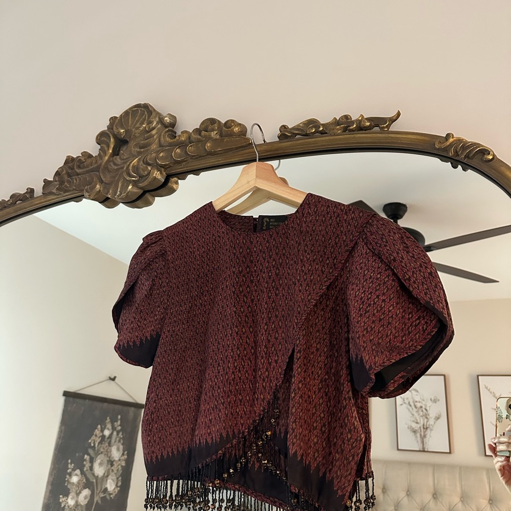 Vintage Top with Fringe